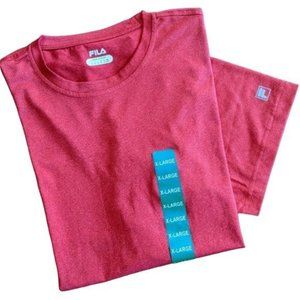 Fila Men's PerformaEnergy Crew Neck Tee in Red Heather X-Large NWT 840704